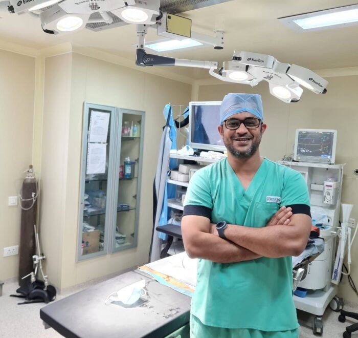 Dr Dushyant in operation theater