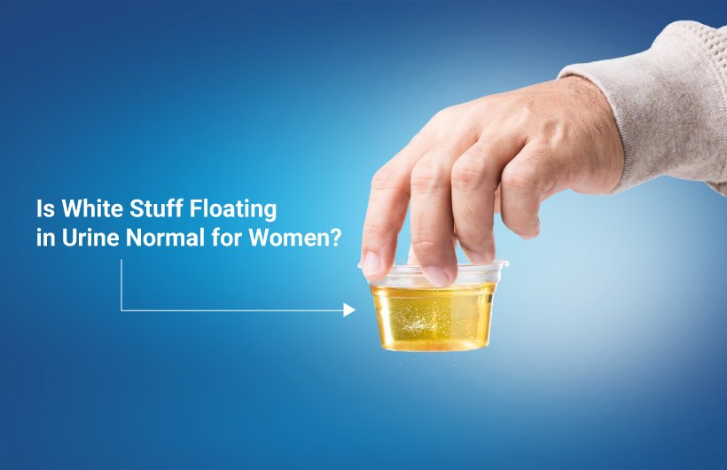 white particles in urine female causes