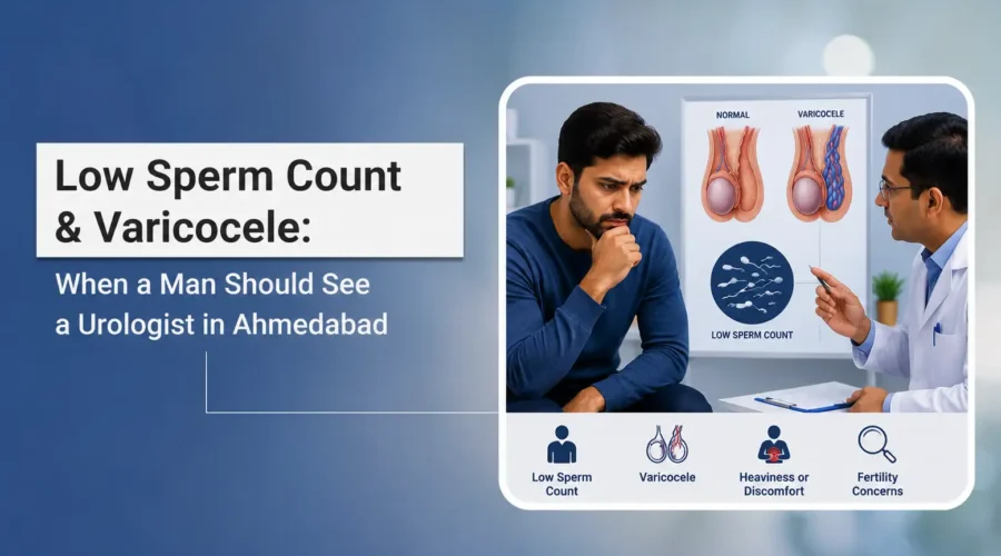 Low Sperm Count & Varicocele When a Man Should See a Urologist in Ahmedabad