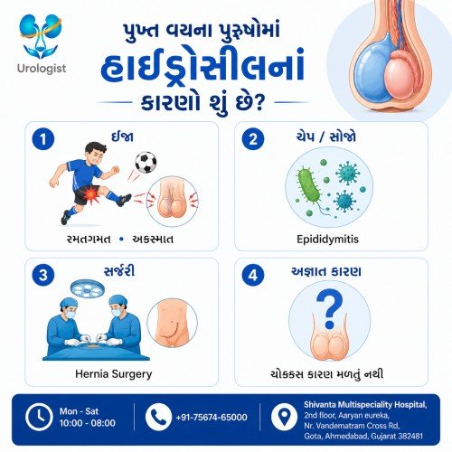 પુખ્ત વયના પુરુષોમાં હાઈડ્રોસીલનાં કારણો શું છે